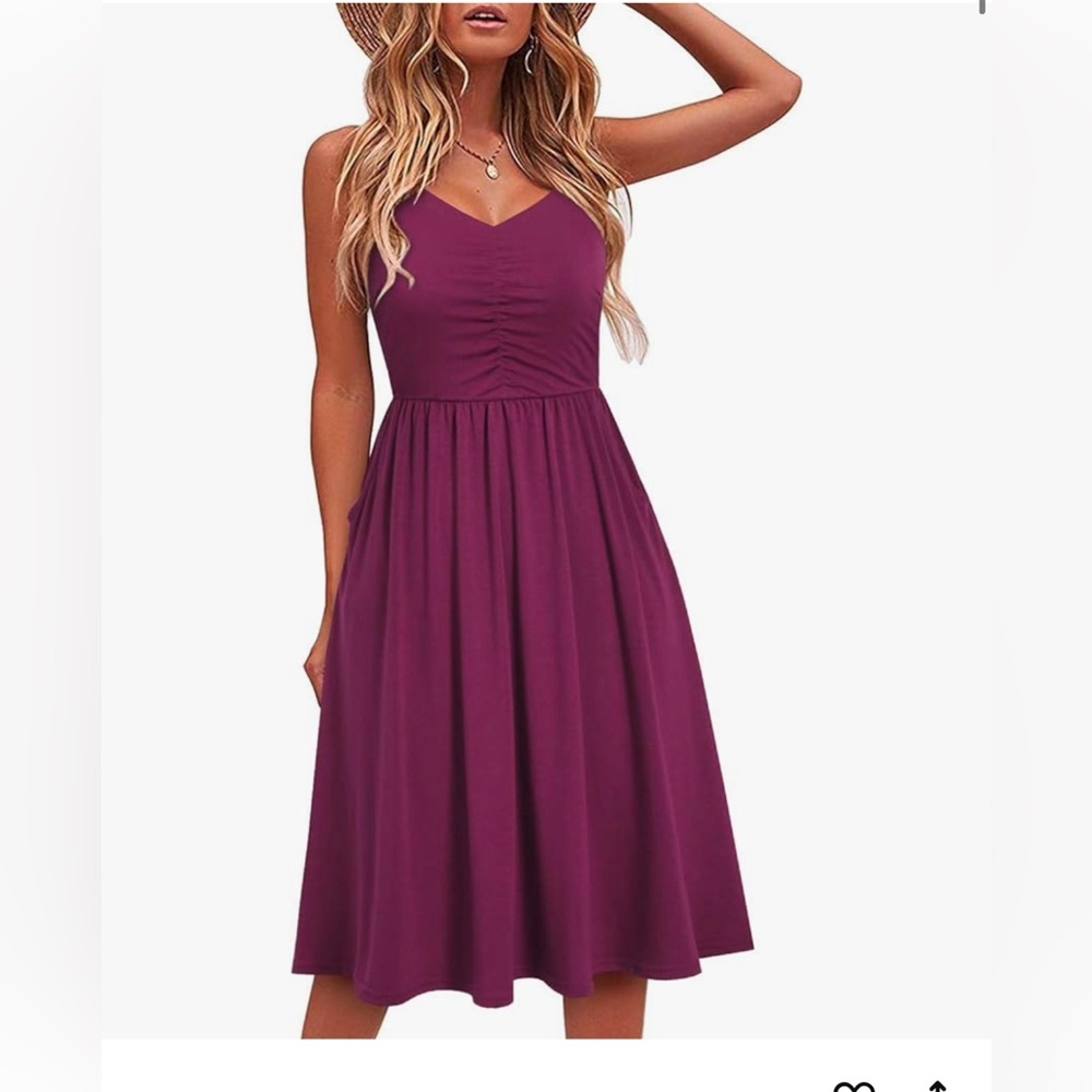 Yathon Size Large Maroon Dress